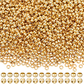 Зажимные бусины из латуни, рондель