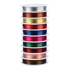 Copper Jewelry Wire, 0.3mm, about 65.61 Feet(20m)/roll, 10 rolls/group