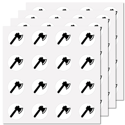 8 листы пластиковые водонепроницаемые самоклеящиеся наклейки с картинками, мультяшные наклейки в круглые точки для детского творчества