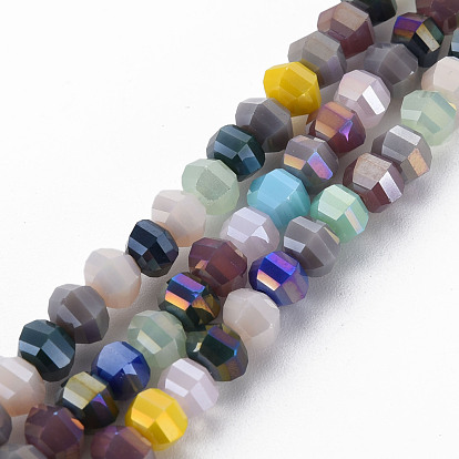 Glass Beads Strands, Faceted, Abacus