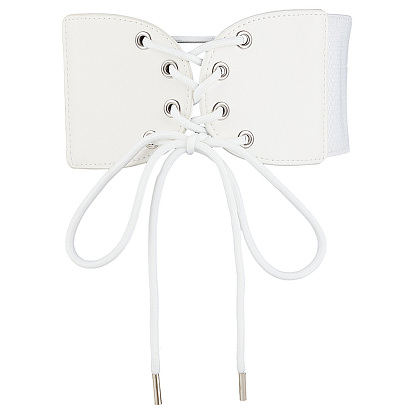 1Пояс из искусственной кожи с эластичным узлом для женщин