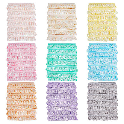 45м 9 цвета полиамидные нити кружевная отделка, шитье кружевной ленты