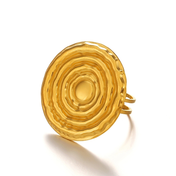 304 открытые кольца-манжеты из нержавеющей стали для женщин, круглые