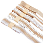 5Roll Burlap Ribbon, Christmas and Wedding Craft Lace Decorations