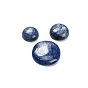 Натуральный кианитовые кабошоны, плоский зад, полукруглый