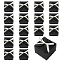 20Pcs Square Folding Paper Gift Boxes, for Presents Candies Cookies Wrapping, with Polyester Ribbon