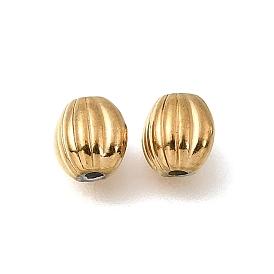 304 из нержавеющей стали бусы, ионное покрытие (ip), овальные