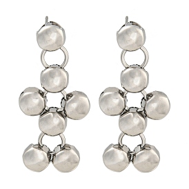 304 из нержавеющей стали серьги, для женщин, плоско-круглые