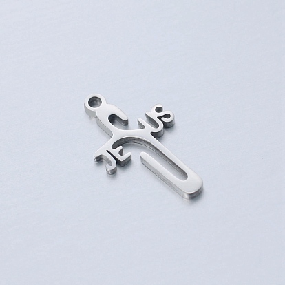201 Stainless Steel Pendants, Cross