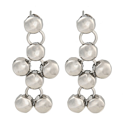 304 из нержавеющей стали серьги, для женщин, плоско-круглые