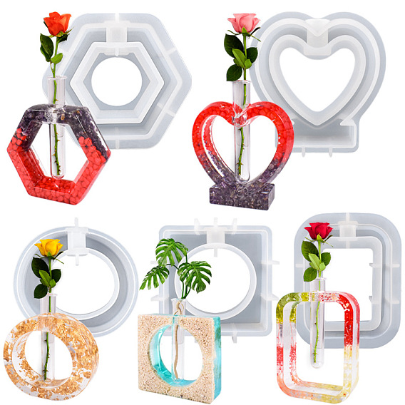 Vase Silicone Mold, Resin Casting Molds, for UV Resin, Epoxy Resin Craft Making