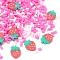 Handmade Polymer Clay Sprinkles Mix, Polymer Clay Cabochons, Strawberry, for Nail Art & Resin Decoration