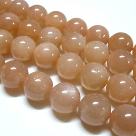Natural Sunstone Beads Strands, Round