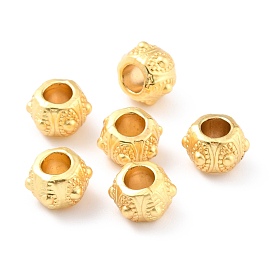 Rack Plating Alloy Beads, Cadmium Free & Lead Free, Long-Lasting Plated, Large Hole Beads, Rondelle