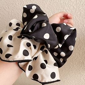 Polka Dot Pattern Cloth Elastic Hair Accessories, for Girls or Women, Scrunchie/Scrunchy Hair Ties