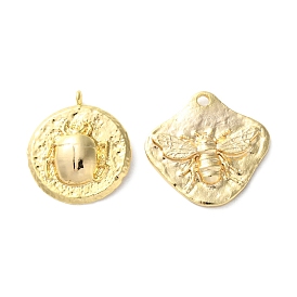 Латунные подвески, без кадмия, без никеля и без свинца, амулеты в виде жука/пчелы