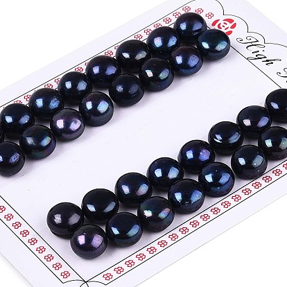 Бусины из натурального культивированного пресноводного жемчуга класса 3А, половине просверлил, полукруглый