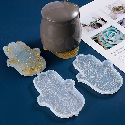 Moules en silicone, moules de dessous de verre en résine, pour la résine UV, fabrication artisanale de résine époxy, palm, moules fondants