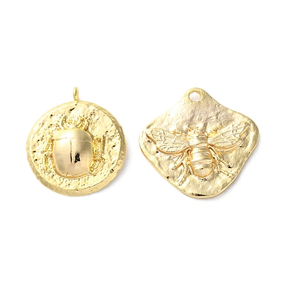 Латунные подвески, без кадмия, без никеля и без свинца, амулеты в виде жука/пчелы