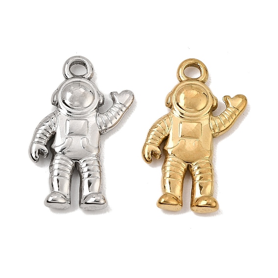 304 Stainless Steel Pendants, Spaceman Charms
