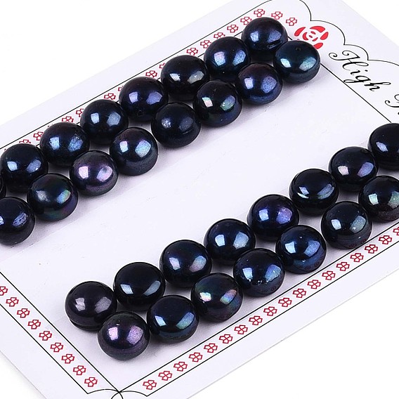 Бусины из натурального культивированного пресноводного жемчуга класса 3А, половине просверлил, полукруглый