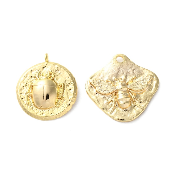 Латунные подвески, без кадмия, без никеля и без свинца, амулеты в виде жука/пчелы