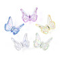 Уф-покрытие прозрачные акриловые бусины, бабочка