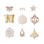 PandaHall Elite Alloy Chandelier Components Links, Mixed Shapes