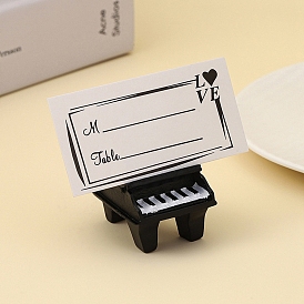 Piano Resin Name Card Holder, Photo Memo Holders, for School Office Supplies