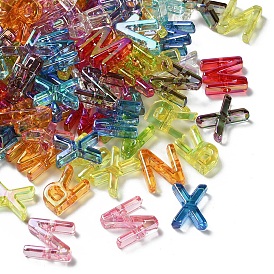 Уф-покрытие прозрачные акриловые бусины, буквы