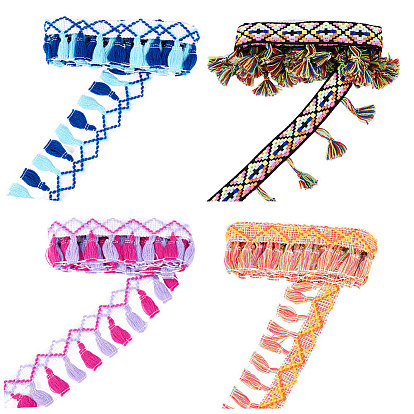 Отделка бахромой и кисточкой, Полиэфирная лента, аксессуары для шитья своими руками, для украшения гардинной одежды