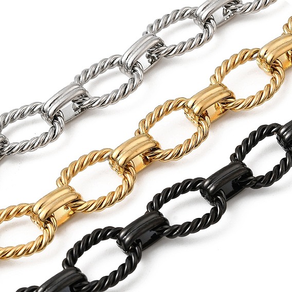 304 цепи с овальными звеньями из нержавеющей стали, несварные, с катушкой