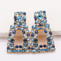 Geometric Diamond-Encrusted Bohemian Earrings for Retro Fashion Statement