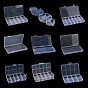 Plastic Grid Bead Containers, Mixed Shapes