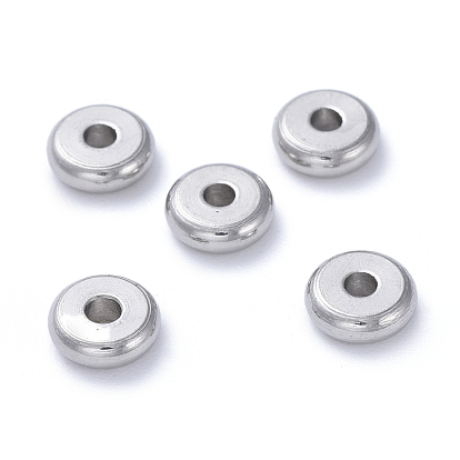 304 Stainless Steel Spacer Beads, Rondelle