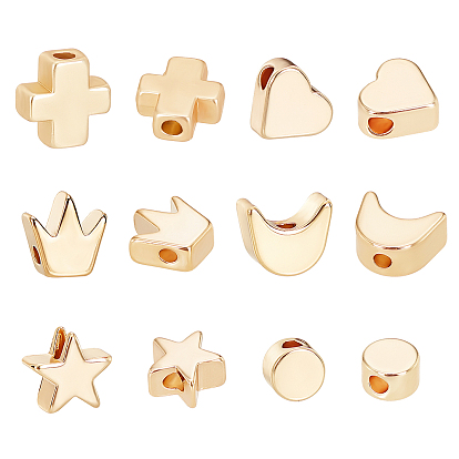 Латунные бусины и бусины из сплава, разнообразные