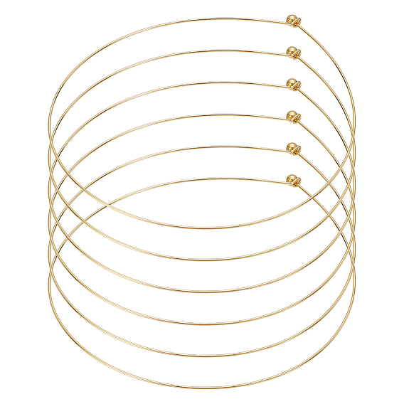 6шт. 1.2мм изготовление латунных ожерелий, жесткие ожерелья