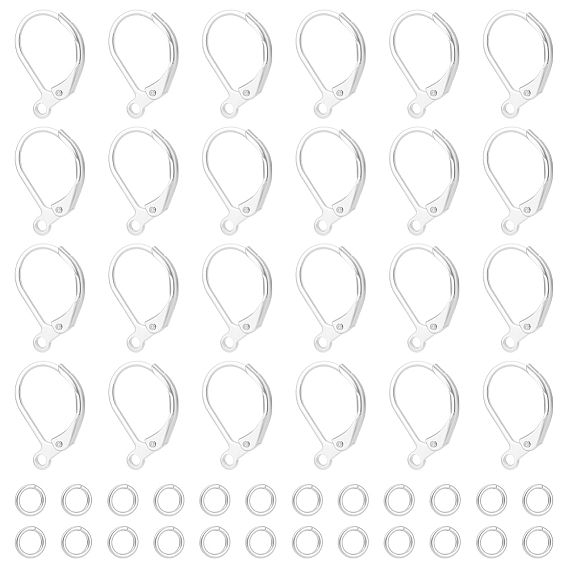 Латунная фурнитура Leverback для серег, с кольца прыжок из латуни