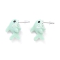 Cute Shark Resin Stud Earrings, Animal Earrings with Alloy Pin for Women