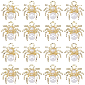 30шт. сплав ювелирных изделий акриловые подвески, с петлями, паук