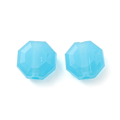 Acrylic Beads, Faceted, Polygon