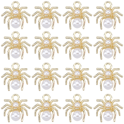 30шт. сплав ювелирных изделий акриловые подвески, с петлями, паук