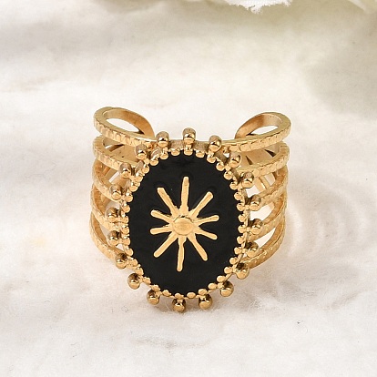 304 Открытые кольца из эмалированной нержавеющей стали, овальные