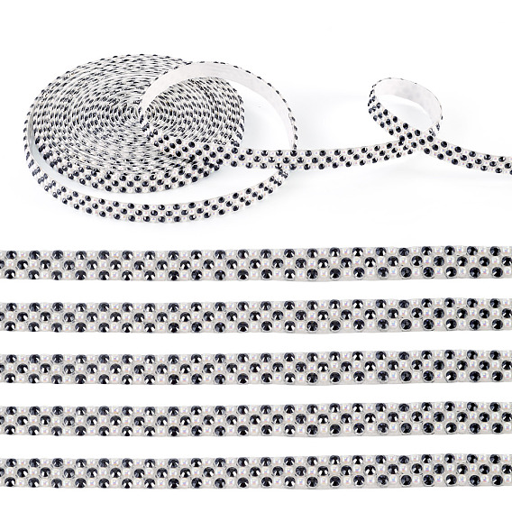 3 метров самоклеящейся смоляной ленты для пришивания и крепления стразов, с ABS имитации жемчуга, аксессуары для костюма