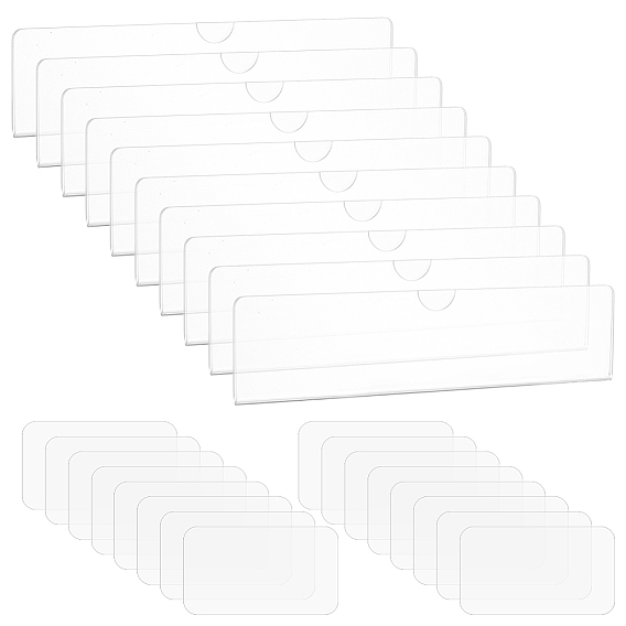 Акриловые настенные держатели для именных табличек, рамка-держатель для вывески с клейкой лентой, прямоугольные