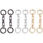6 шт 3 цвета цинковый сплав сумка удлинитель кабель цепи, с застежками пружинного кольца, аксессуары для замены сумок