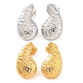 304 из нержавеющей стали серьги, слеза