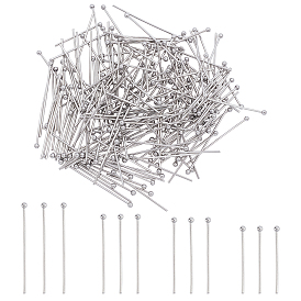 200 Pcs 4 Styles 304 Stainless Steel Ball Head Pins