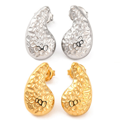 304 из нержавеющей стали серьги, слеза