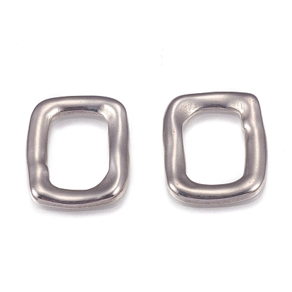 304 Stainless Steel Links Rings, Rectangle